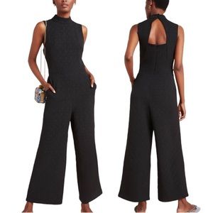 Anthropologie Charlie Mock Neck Sleeveless Jumpsuit